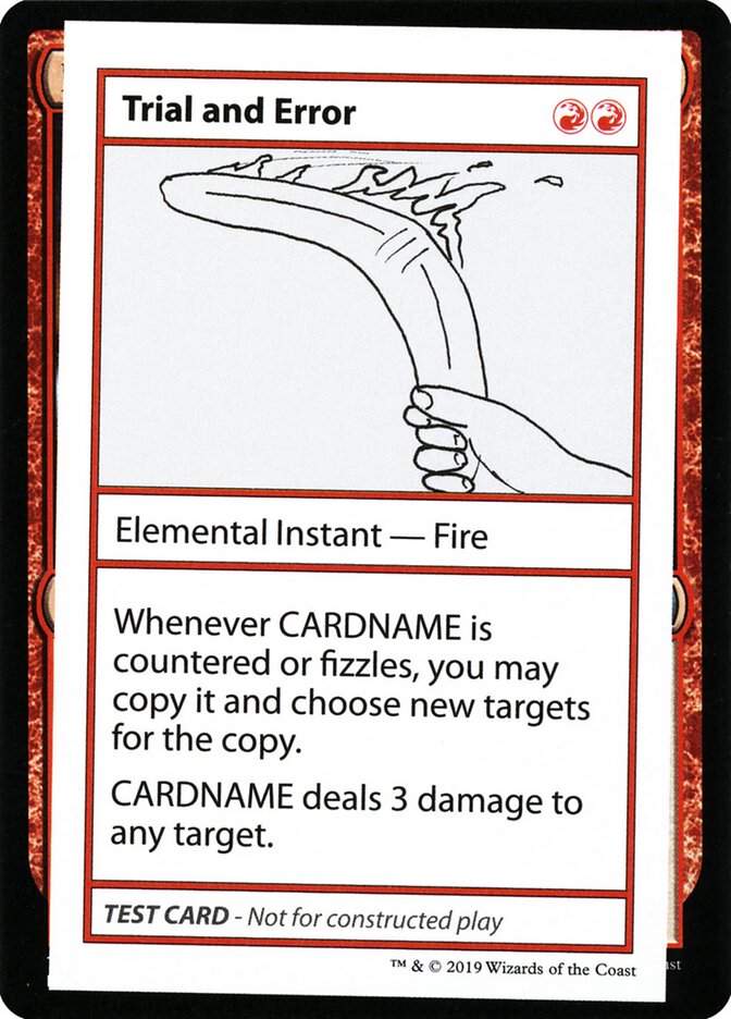 Trial and Error CMB2-68 Mystery Booster Playtest Cards 2021 Magic card