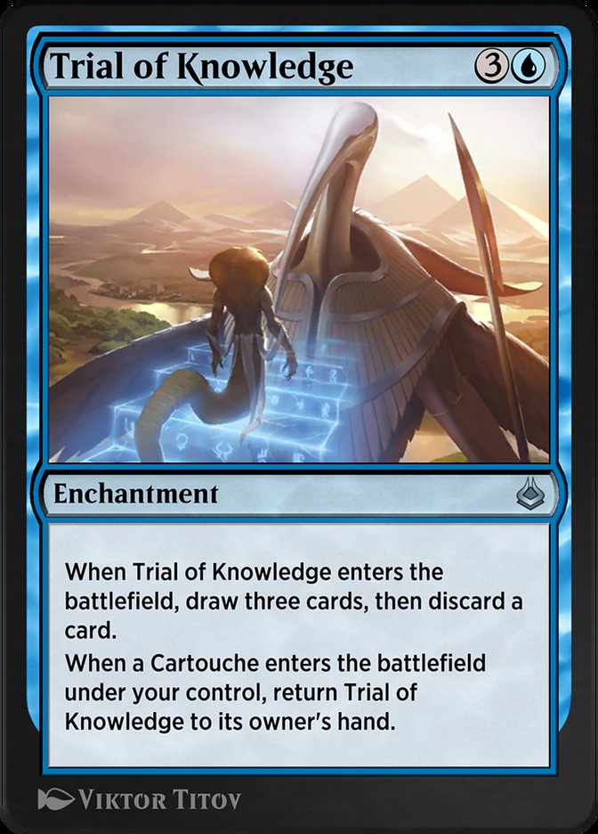 Trial of Knowledge AKR-84 Amonkhet Remastered Magic card