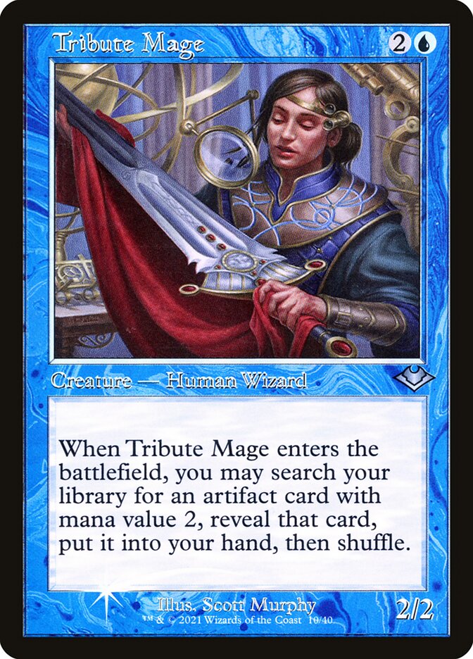 Tribute Mage H1R-10 Modern Horizons 1 Timeshifts Magic card