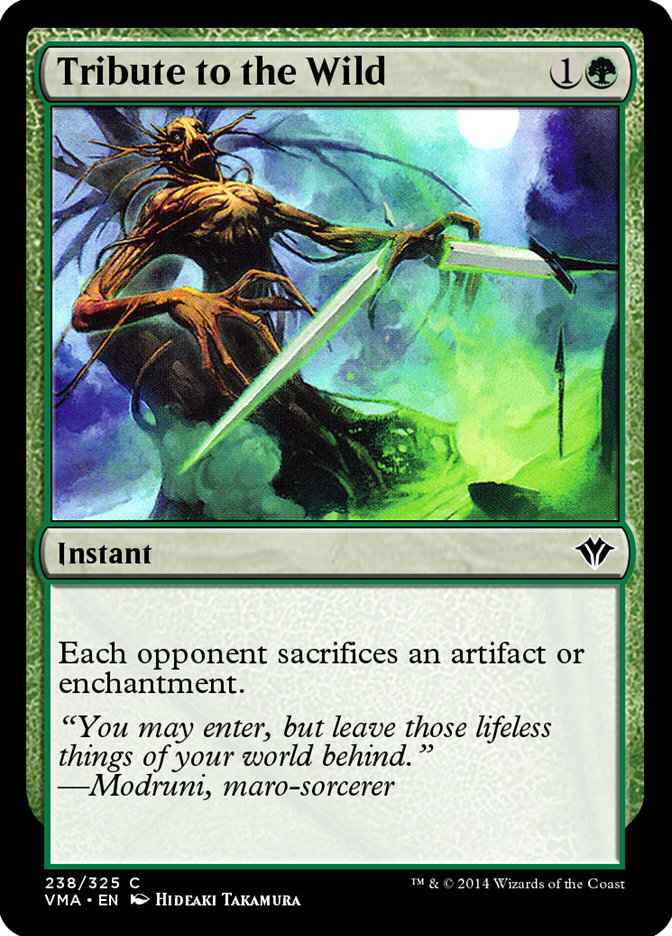 Tribute to the Wild VMA-238 Vintage Masters Magic card