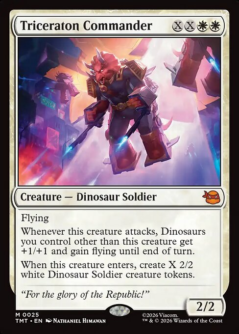 Triceraton Commander TMT-25 Teenage Mutant Ninja Turtles Magic card