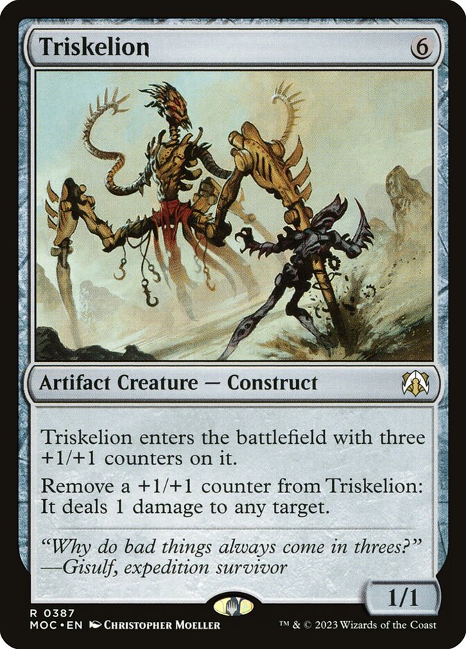 Triskelion MOC-387 March of the Machine Commander Magic card