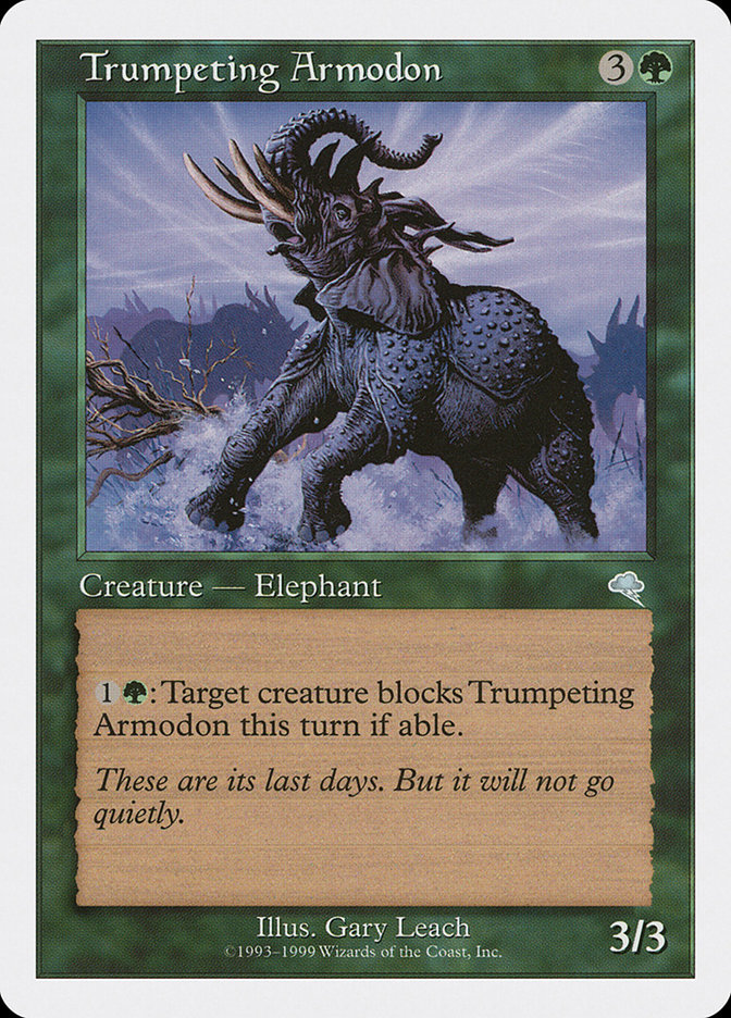 Trumpeting Armodon BRB-90 Battle Royale Box Set Magic card