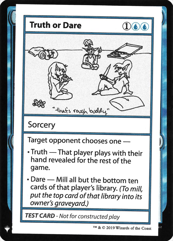 Truth or Dare CMB1-32 Mystery Booster Playtest Cards 2019 Magic card