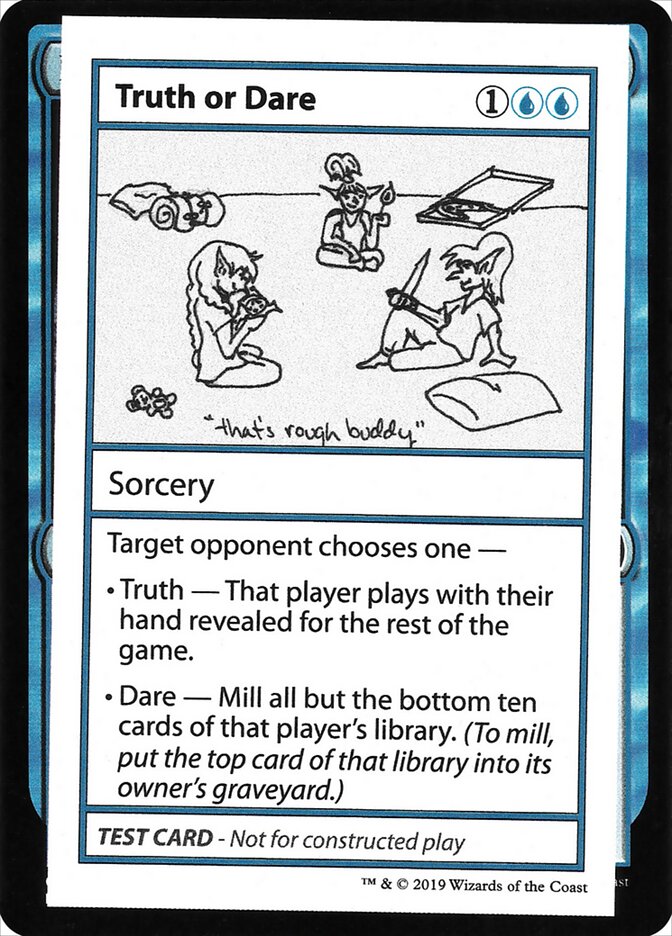 Truth or Dare CMB2-32 Mystery Booster Playtest Cards 2021 Magic card