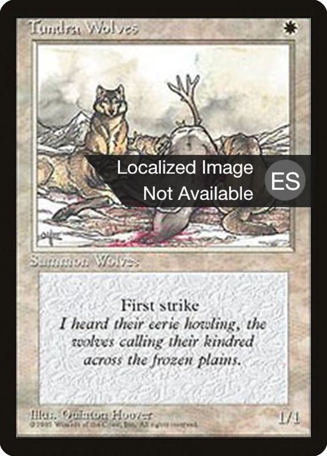 Tundra Wolves 4BB-53 Fourth Edition Foreign Black Border Magic card