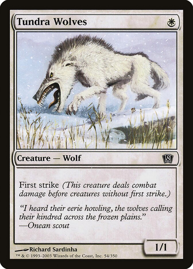 Tundra Wolves 8ED-54STAR Eighth Edition Magic card