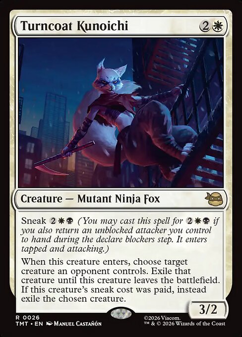 Turncoat Kunoichi TMT-26 Teenage Mutant Ninja Turtles Magic card