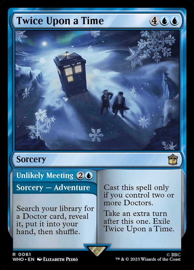 Twice Upon a Time // Unlikely Meeting WHO-61 Doctor Who Magic card