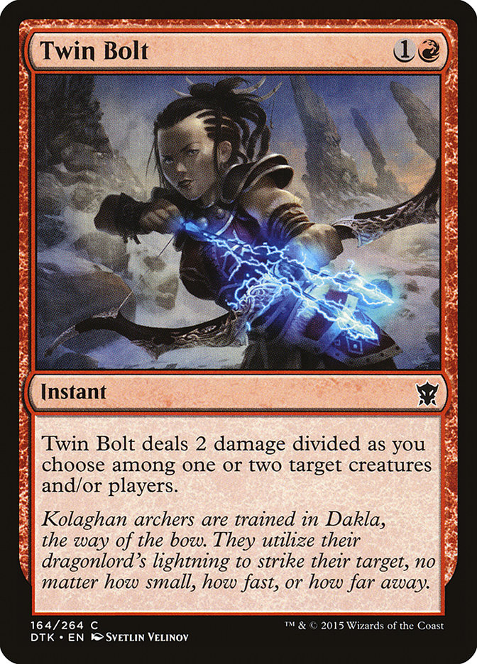 Twin Bolt DTK-164 Dragons of Tarkir Magic card