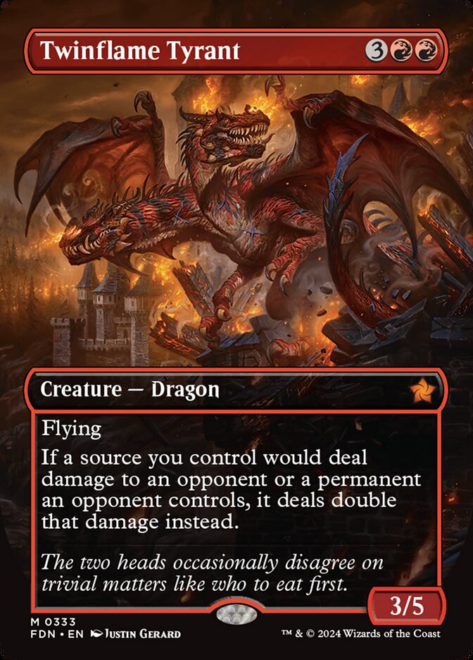Twinflame Tyrant FDN-333 Foundations Magic card