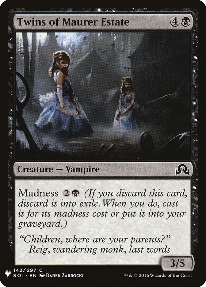 Twins of Maurer Estate PLST-SOI-142 The List Magic card