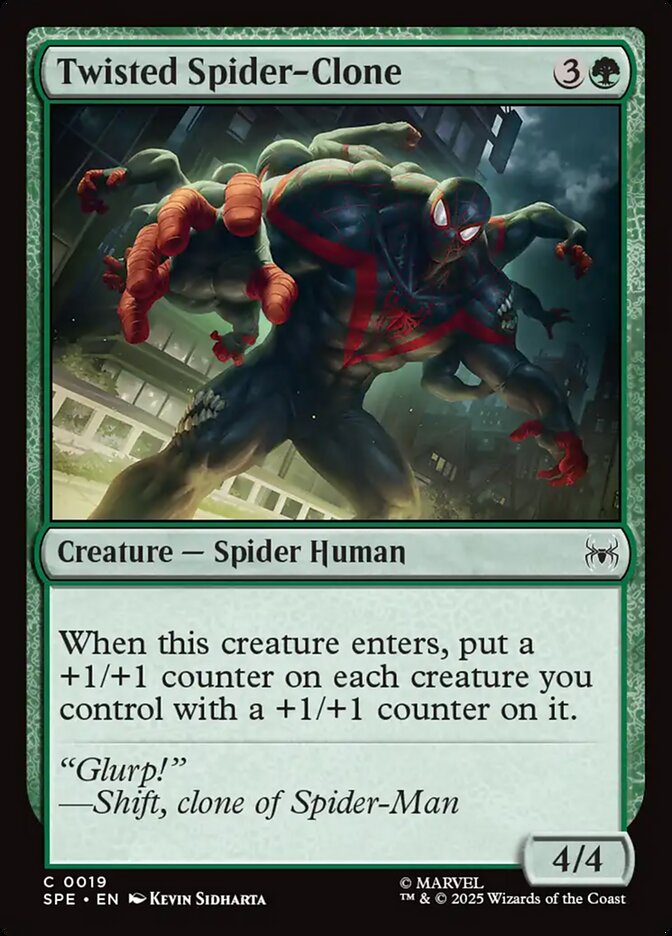 Twisted Spider-Clone SPE-19 Marvel's Spider-Man Eternal Magic card