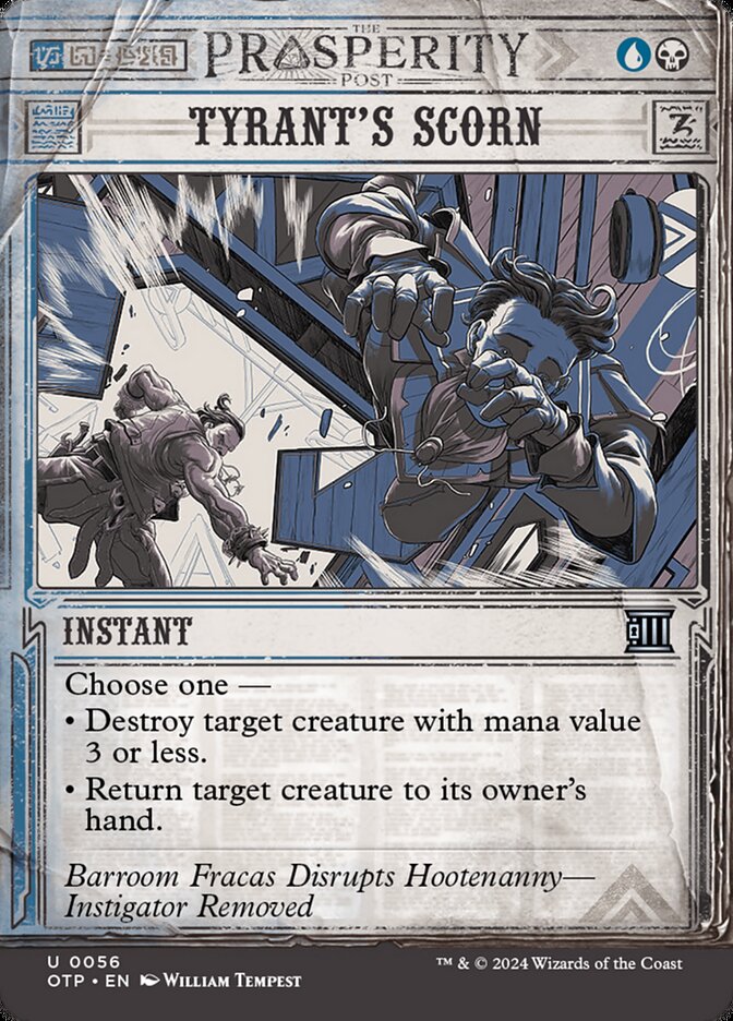 Tyrant's Scorn OTP-56 Breaking News Magic card