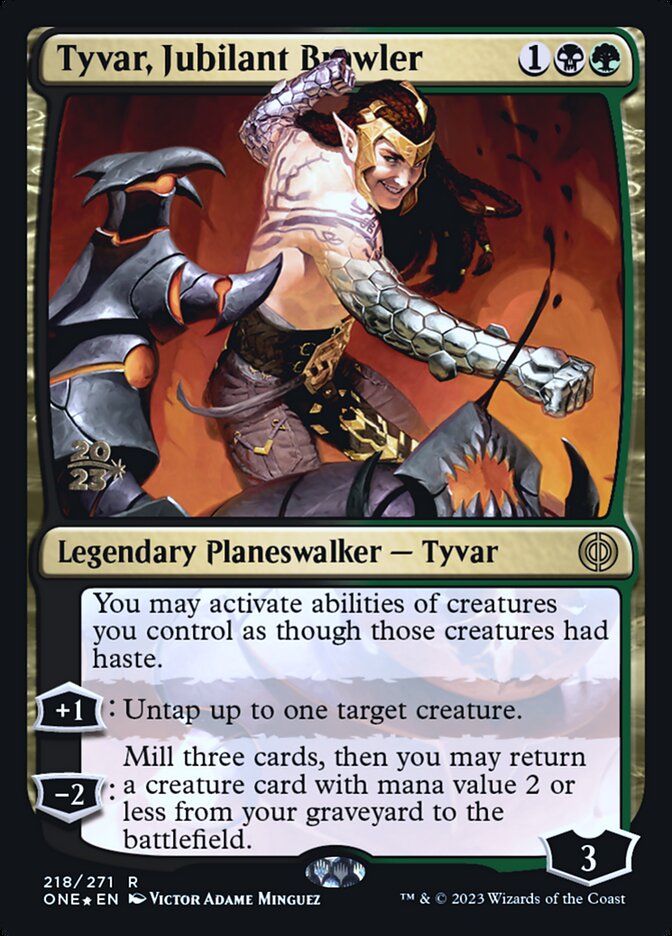 Tyvar, Jubilant Brawler PONE-218S Phyrexia: All Will Be One Promos Magic card