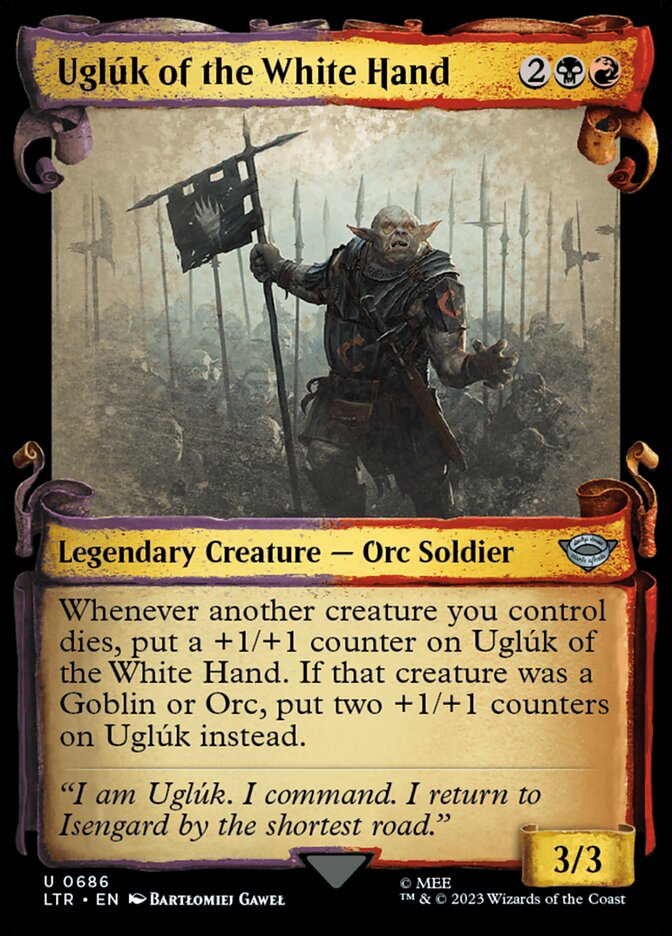 Uglúk of the White Hand LTR-686 The Lord of the Rings: Tales of Middle-earth Magic card