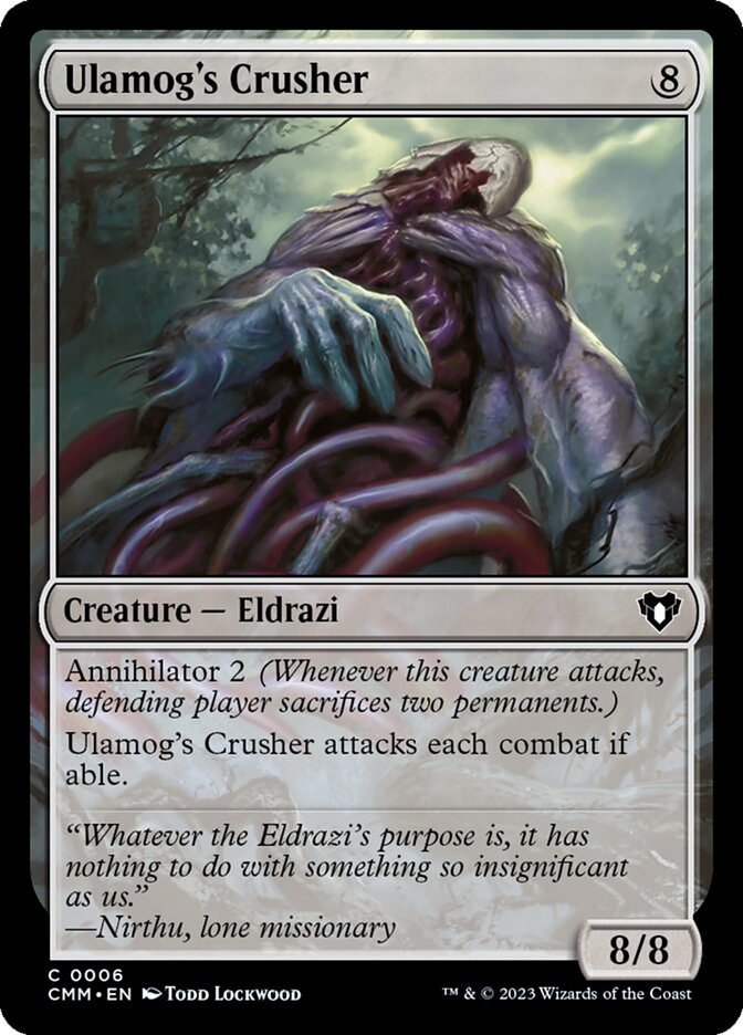 Ulamog's Crusher CMM-6 Commander Masters Magic card