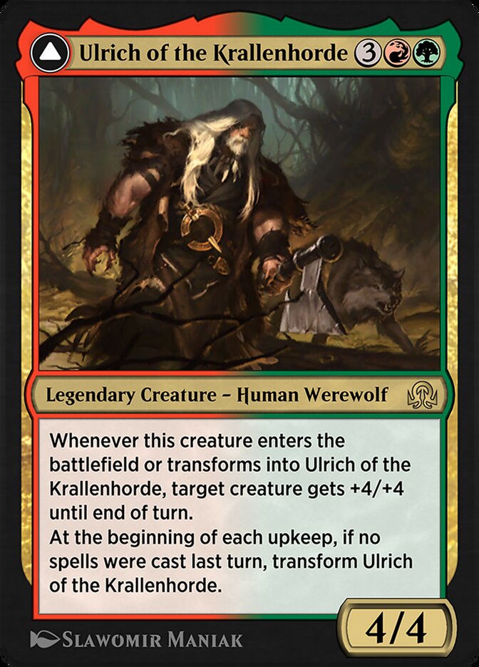 Ulrich of the Krallenhorde // Ulrich, Uncontested Alpha SIR-246 Shadows over Innistrad Remastered Magic card