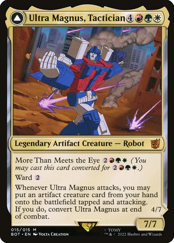 Ultra Magnus, Tactician // Ultra Magnus, Armored Carrier BOT-15 Transformers Magic card