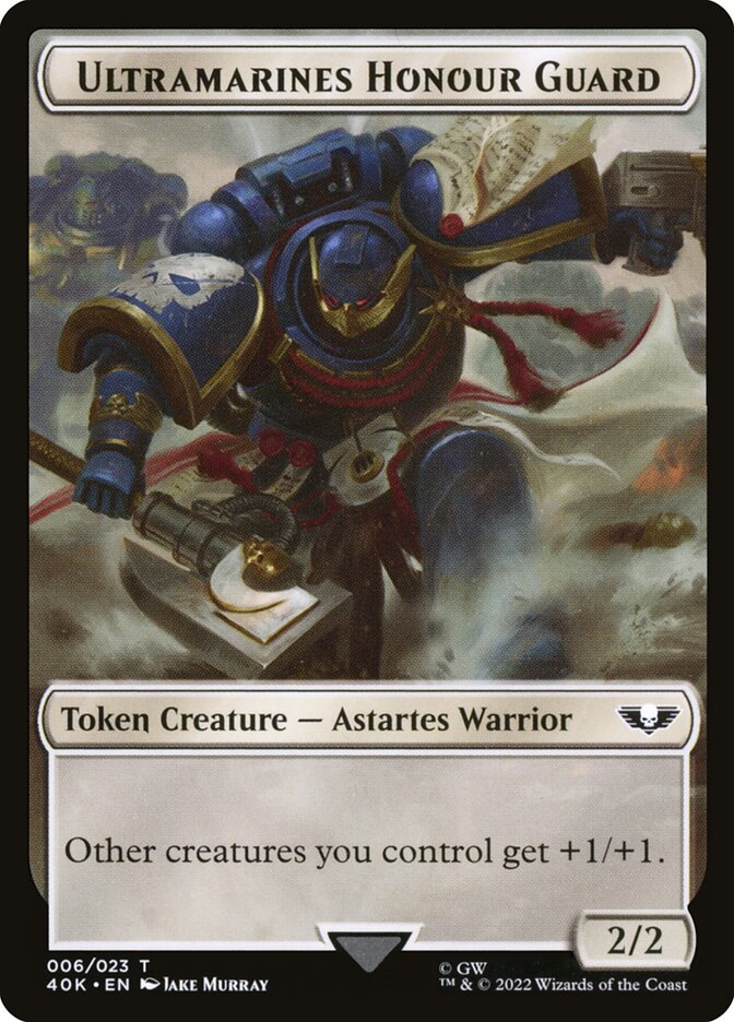Ultramarines Honour Guard T40K-6 Warhammer 40,000 Tokens Magic card