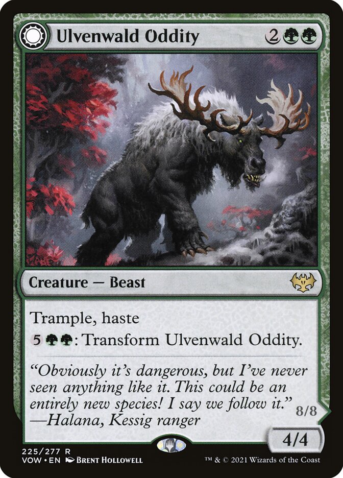 Ulvenwald Oddity // Ulvenwald Behemoth VOW-225 Innistrad: Crimson Vow Magic card