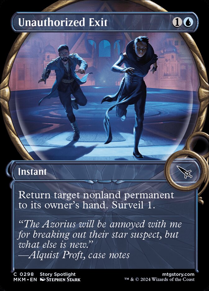 Unauthorized Exit MKM-298 Murders at Karlov Manor Magic card