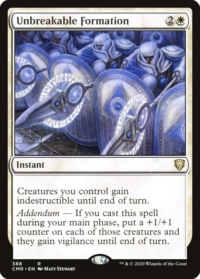Unbreakable Formation CMR-388 Commander Legends Magic card