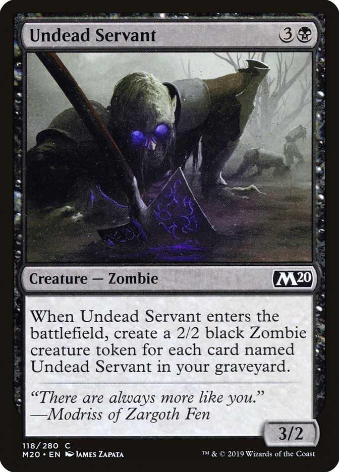 Undead Servant M20-118 Core Set 2020 Magic card
