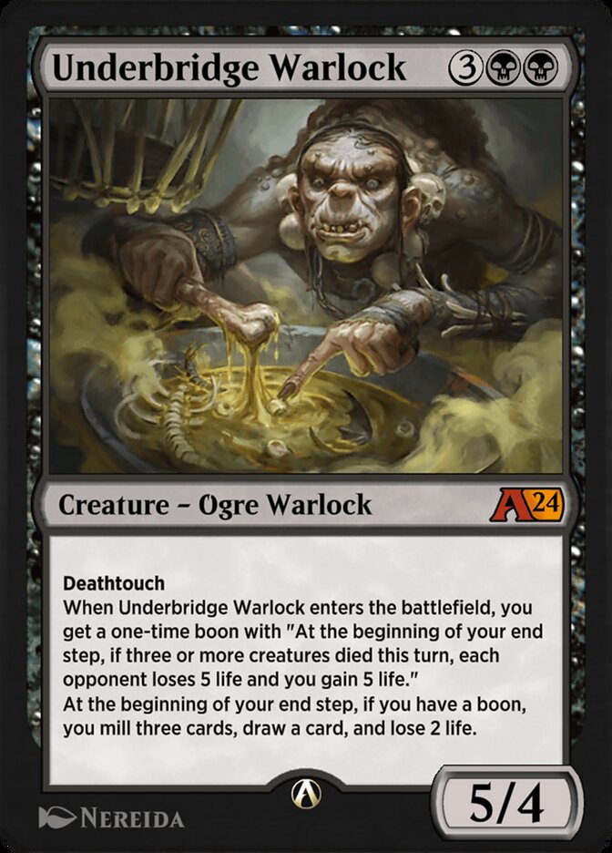 Underbridge Warlock YWOE-8 Alchemy: Wilds of Eldraine Magic card