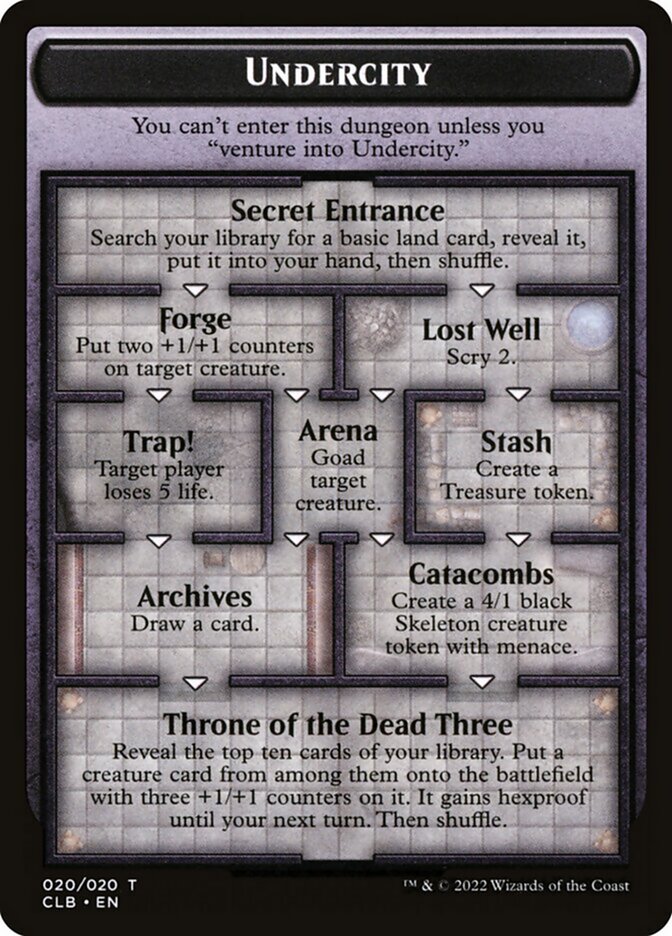 Undercity // The Initiative OCLB-20 Battle for Baldur's Gate Oversized Cards Magic card
