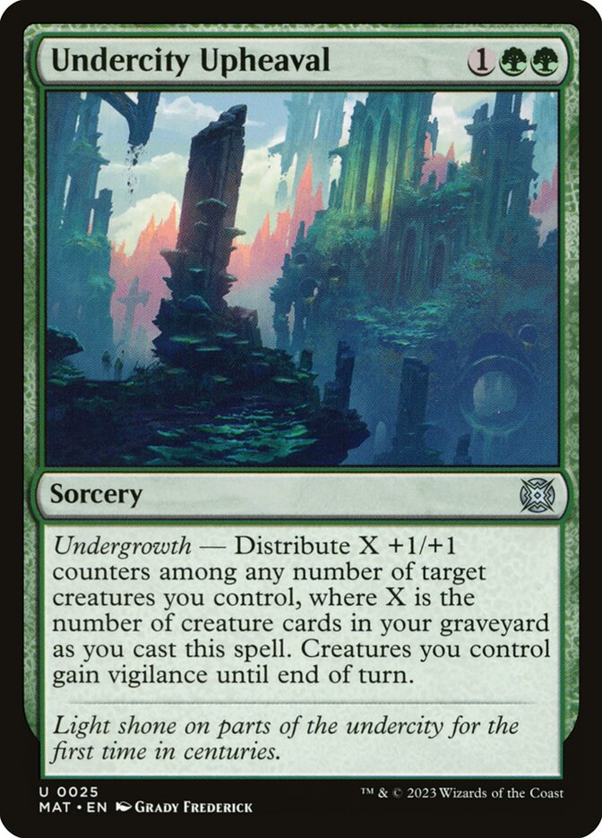 Undercity Upheaval MAT-25 March of the Machine: The Aftermath Magic card
