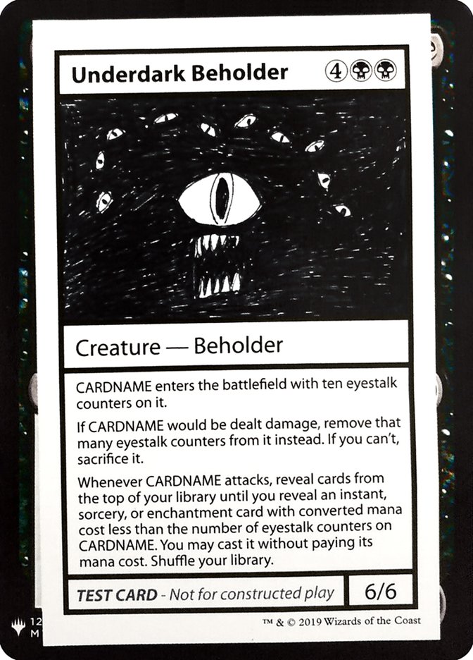 Underdark Beholder CMB1-49 Mystery Booster Playtest Cards 2019 Magic card
