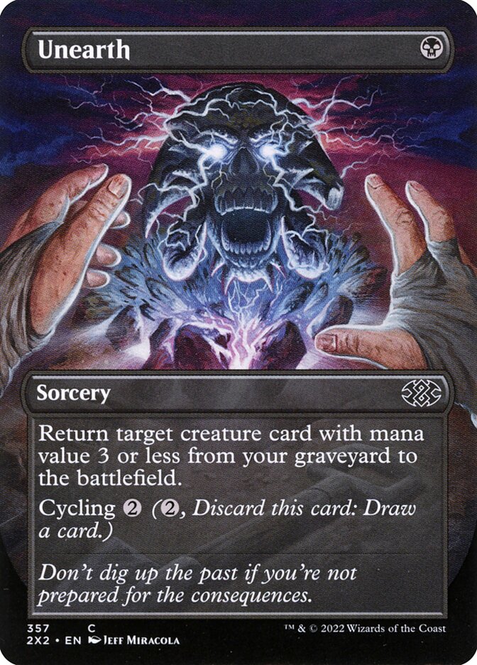 Unearth 2X2-357 Double Masters 2022 Magic card