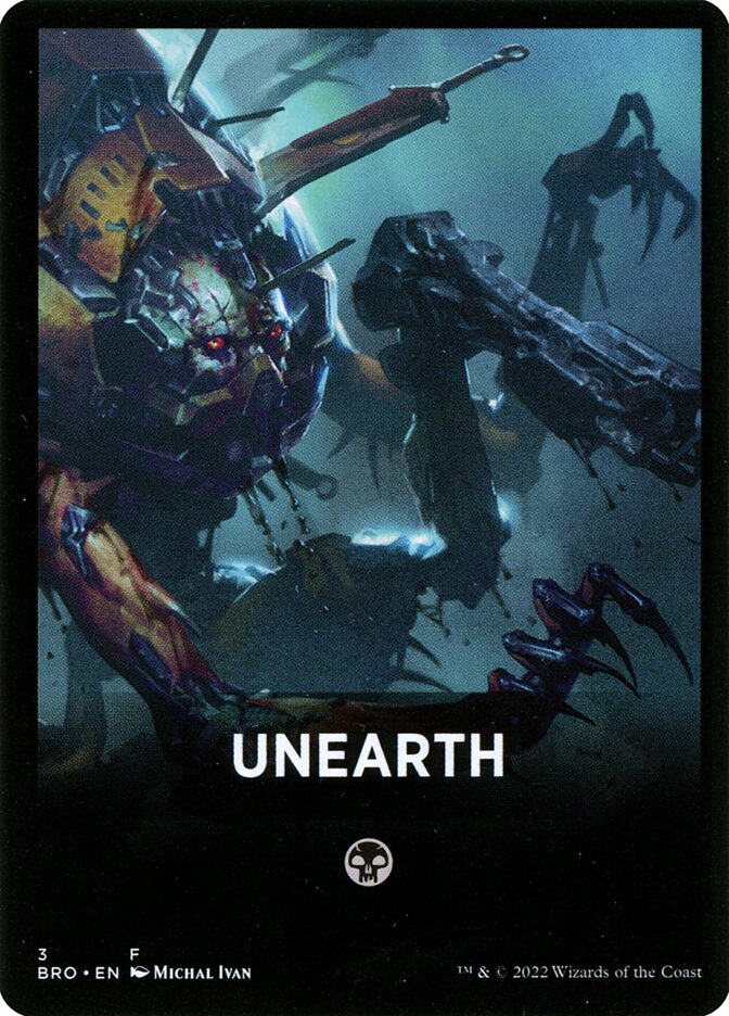 Unearth (Theme) FBRO-3 The Brothers' War Jumpstart Front Cards Magic card