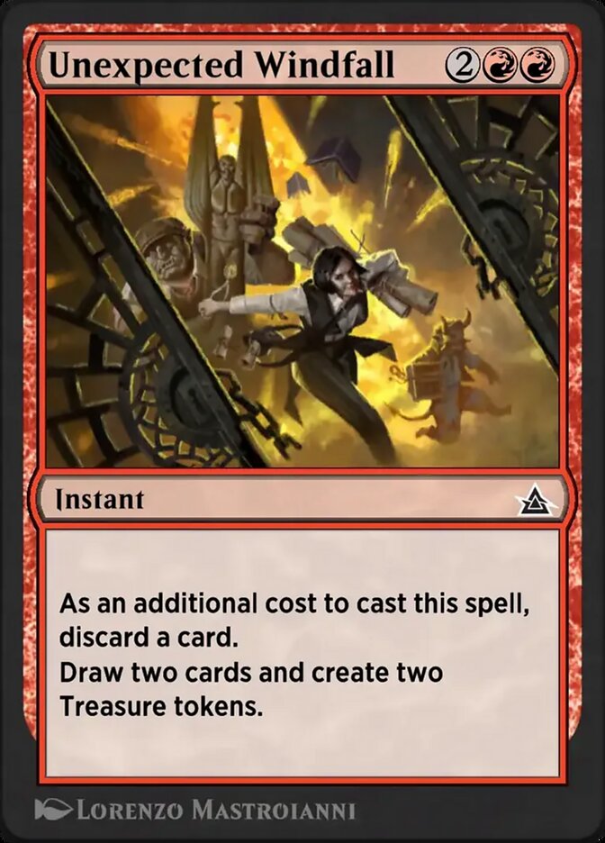Unexpected Windfall OMB-29 Through the Omenpaths Bonus Sheet Magic card