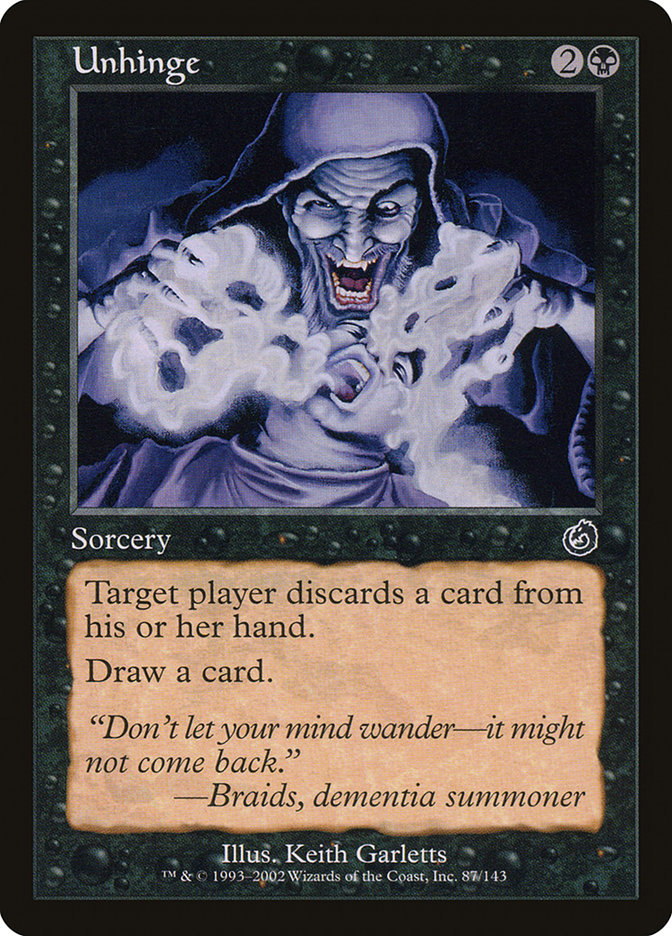 Unhinge TOR-87 Torment Magic card