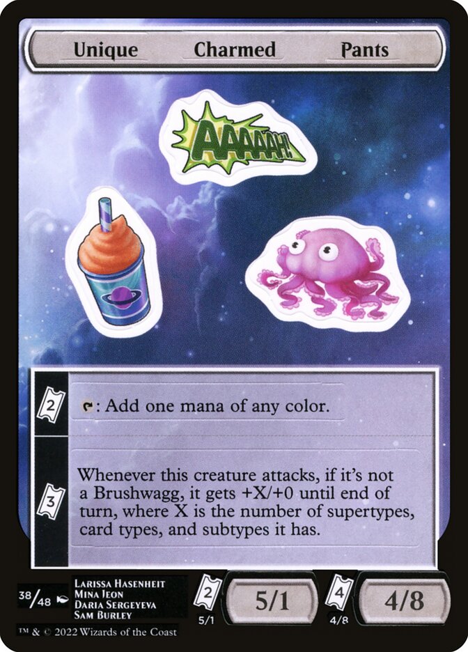 Unique Charmed Pants SUNF-38 Unfinity Sticker Sheets Magic card