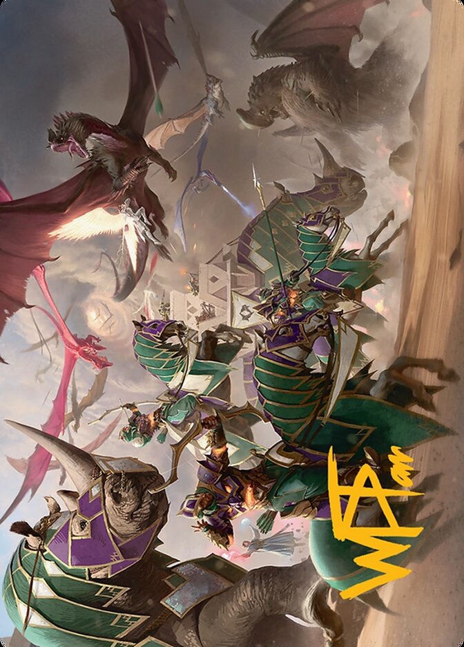 United Battlefront // United Battlefront ATDM-5 Tarkir: Dragonstorm Art Series Magic card