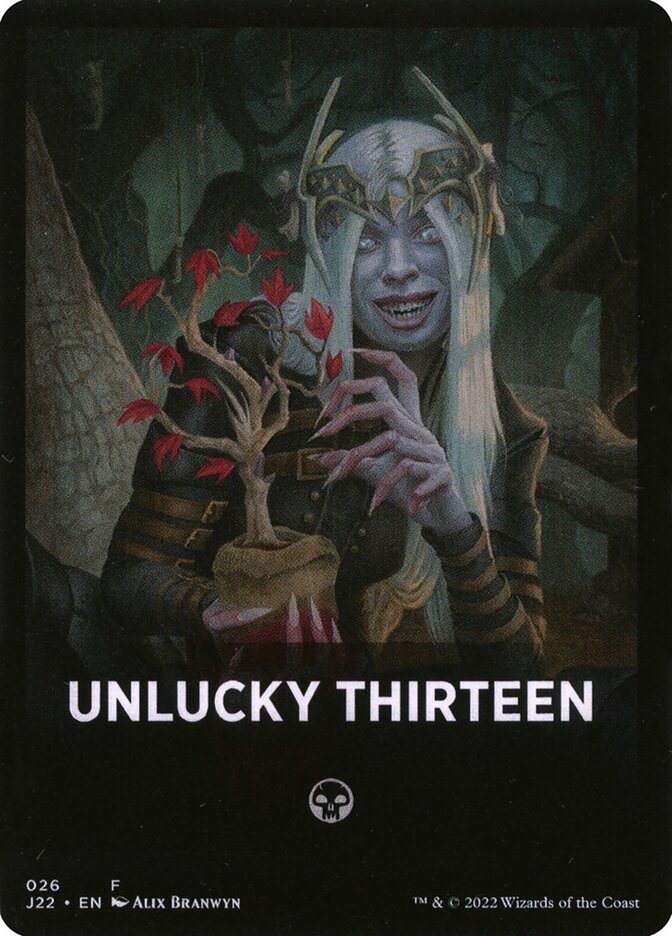 Unlucky Thirteen FJ22-26 Jumpstart 2022 Front Cards Magic card