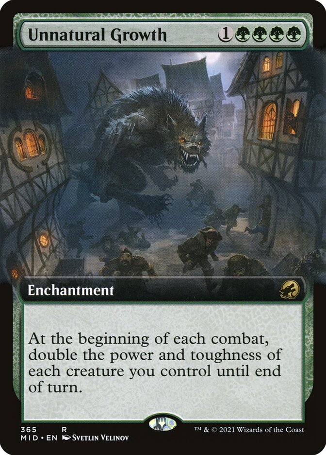 Unnatural Growth MID-365 Innistrad: Midnight Hunt Magic card