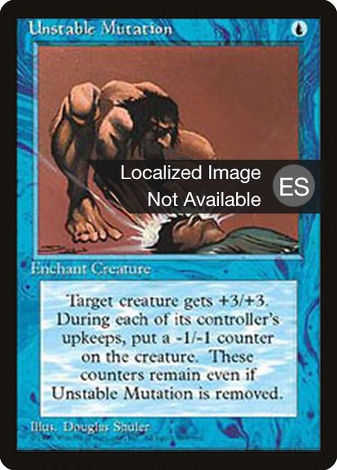 Unstable Mutation 4BB-110 Fourth Edition Foreign Black Border Magic card