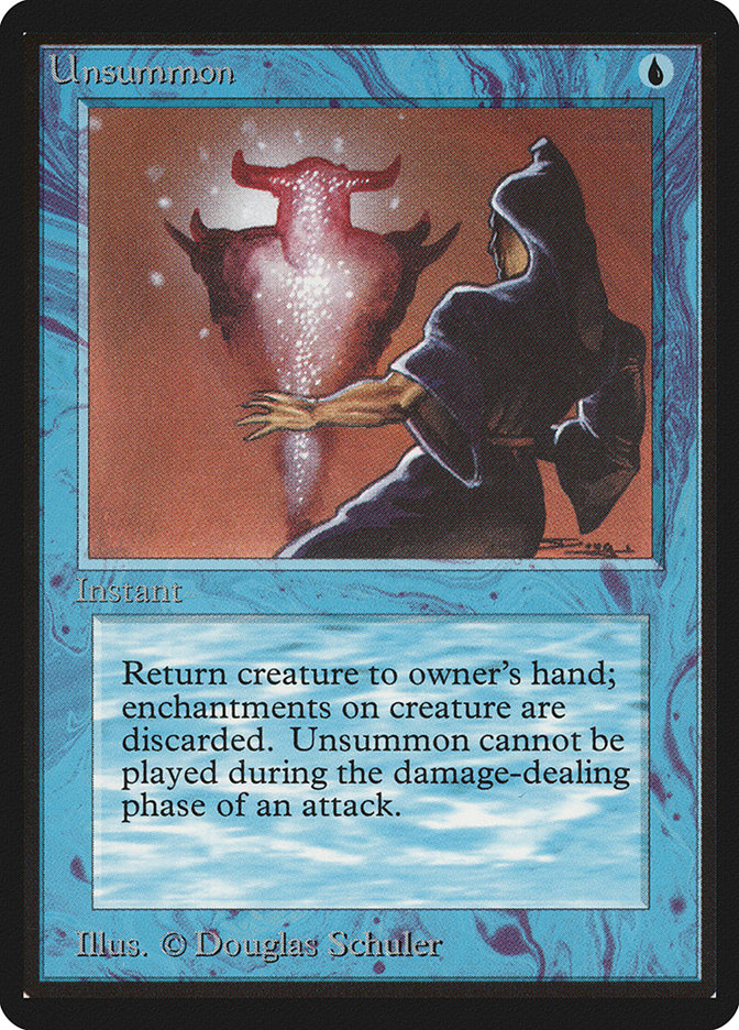 Unsummon LEB-87 Limited Edition Beta Magic card