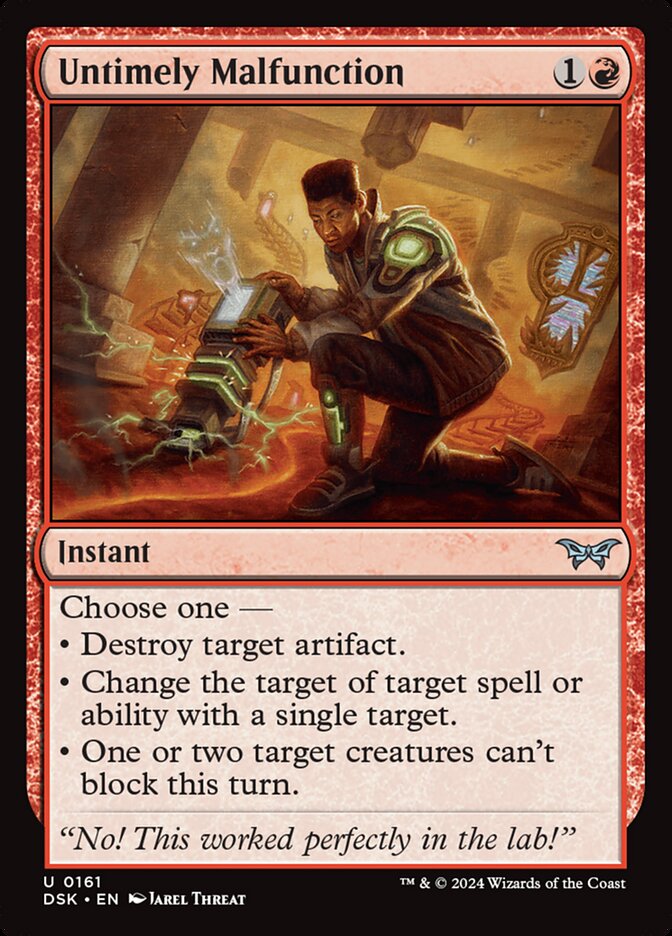 Untimely Malfunction DSK-161 Duskmourn: House of Horror Magic card
