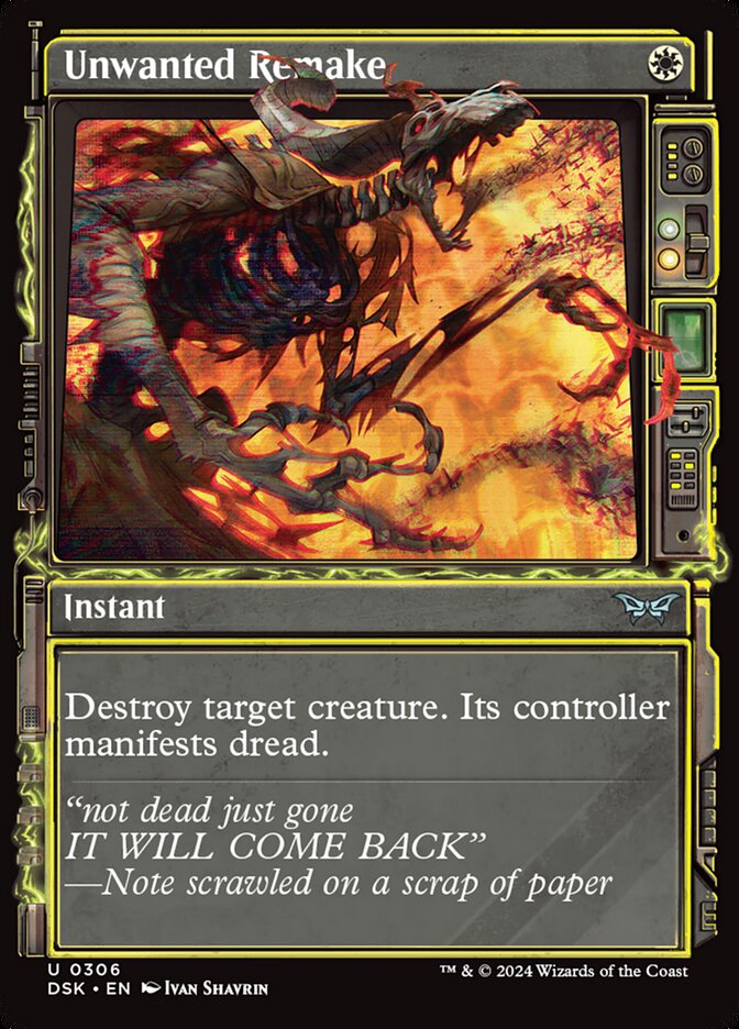 Unwanted Remake DSK-306 Duskmourn: House of Horror Magic card