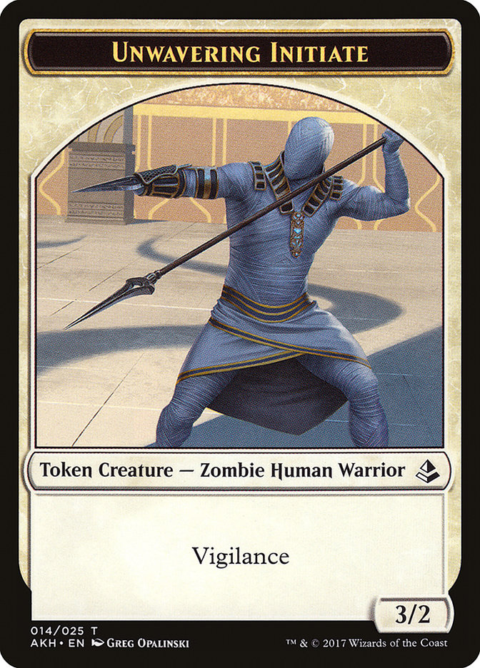 Unwavering Initiate TAKH-14 Amonkhet Tokens Magic card