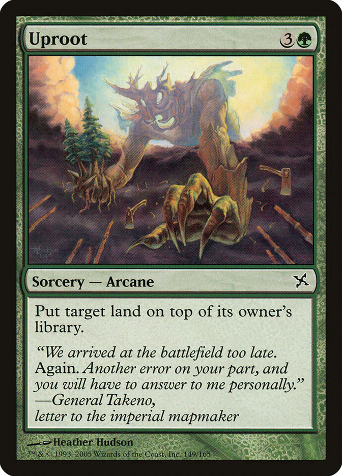 Uproot BOK-149 Betrayers of Kamigawa Magic card