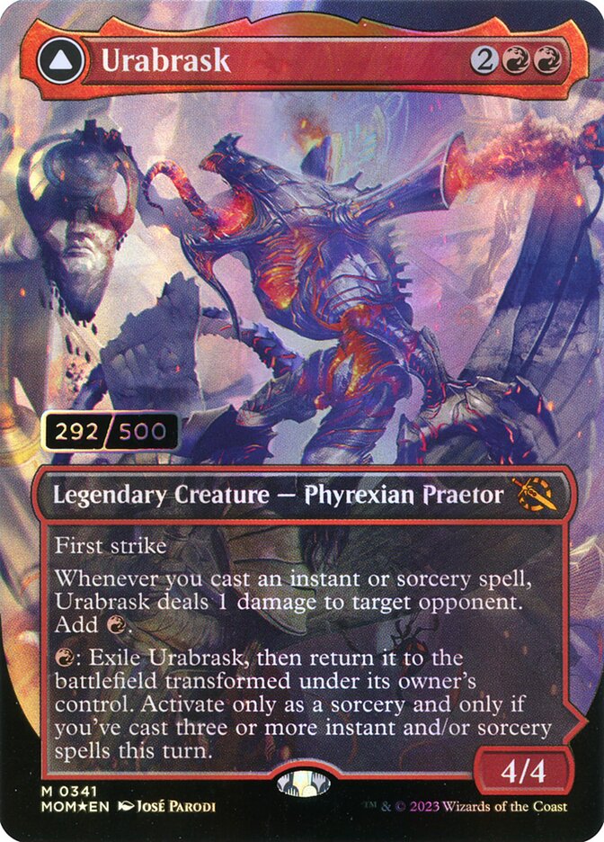Urabrask // The Great Work MOM-341 March of the Machine Magic card