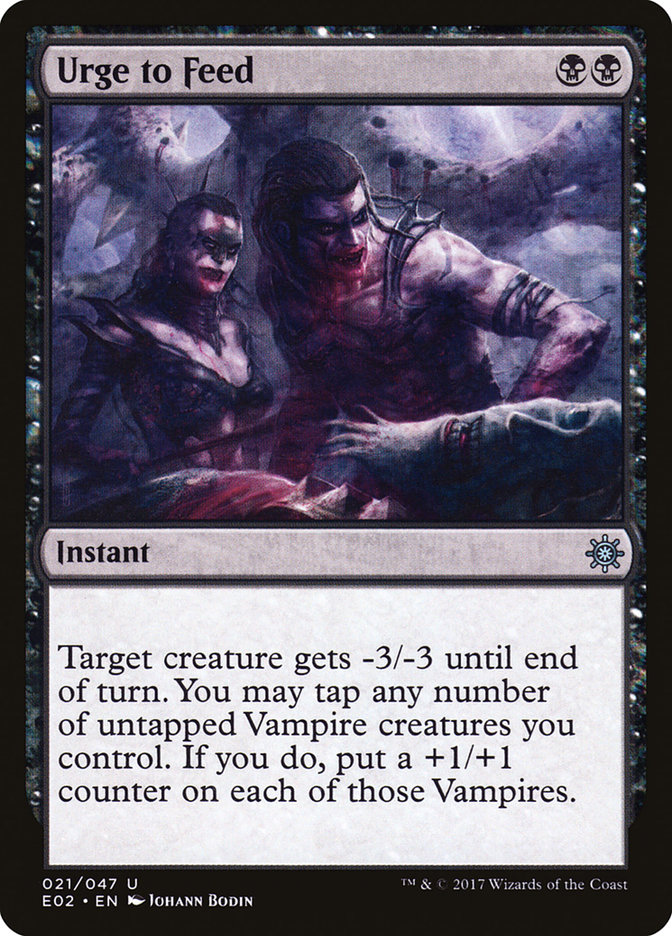 Urge to Feed E02-21 Explorers of Ixalan Magic card