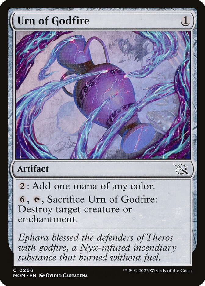 Urn of Godfire MOM-266 March of the Machine Magic card