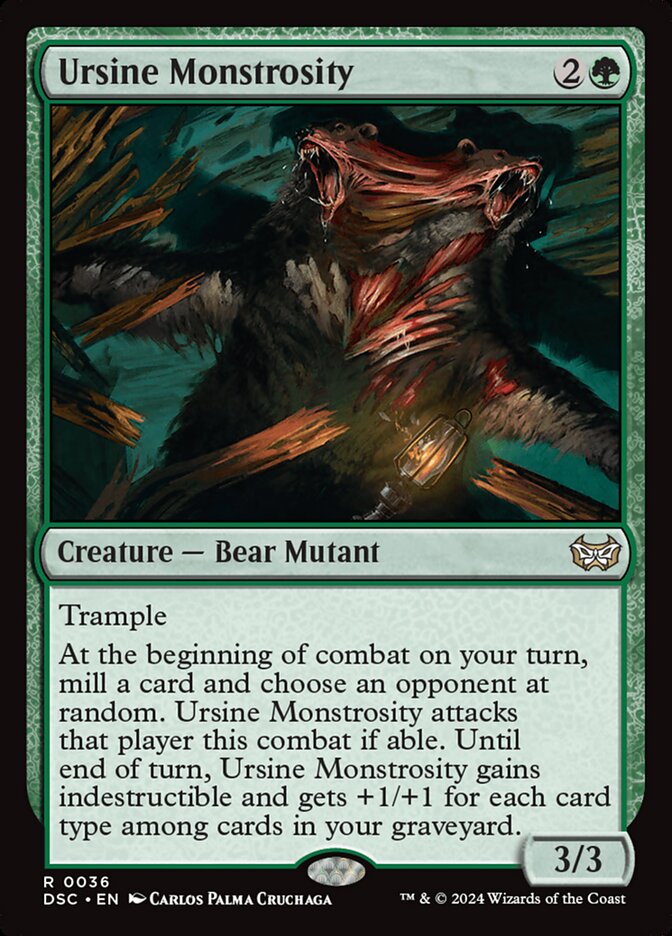 Ursine Monstrosity DSC-36 Duskmourn: House of Horror Commander Magic card